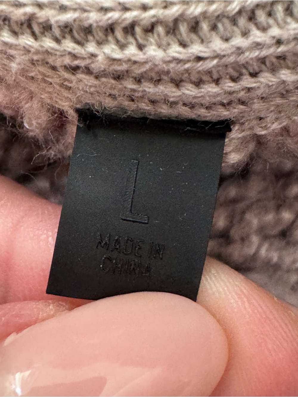 Essentials Fear of God Taupe Cable Knit Hoodie Sweater - Picture 6 of 8